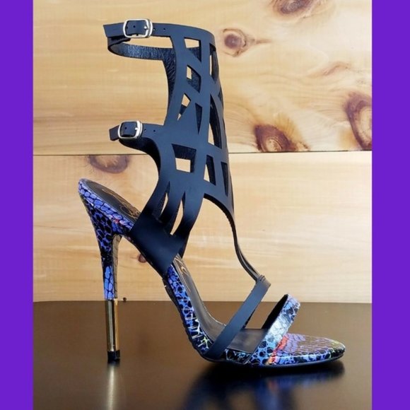 Lust For Life Fusion Black Multi 4.75" High Heel Shoes - Picture 3 of 5